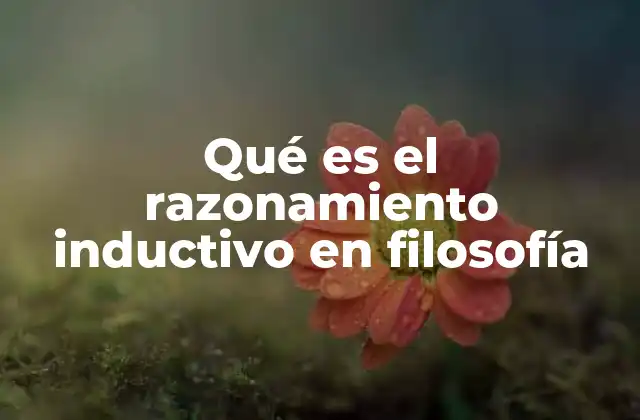 La importancia del razonamiento inductivo en la epistemología