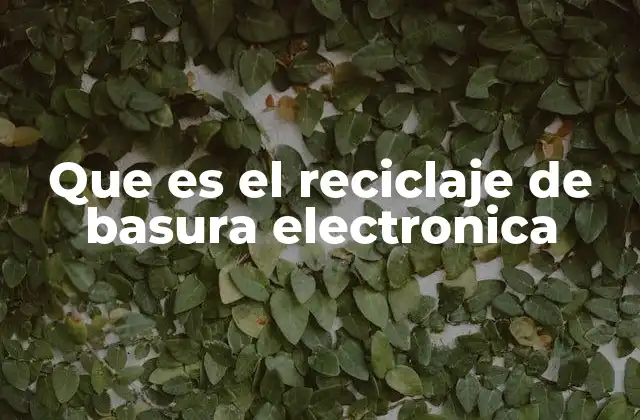 Que es el Reciclaje de Basura Electronica 2 El impacto ecológico de los residuos electrónicos