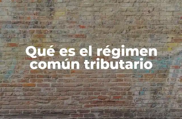 Características del régimen fiscal estándar