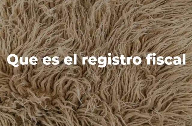Que es el Registro Fiscal 2 El proceso de alta en el sistema tributario nacional