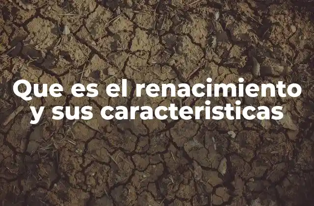 Que es el Renacimiento y Sus Caracteristicas