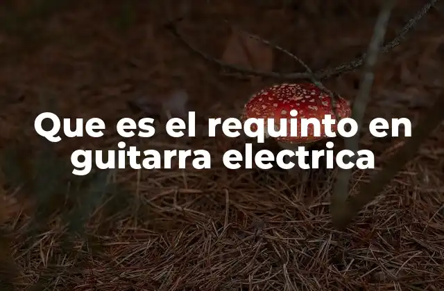 Que es el Requinto en Guitarra Electrica 2 La evolución del requinto en el mundo de la electrónica musical