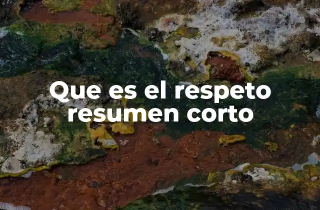 Que es el Respeto Resumen Corto 2 La importancia del valor que fundamenta la convivencia