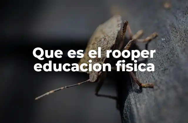 Que es el Rooper Educacion Fisica 2 La relevancia del rooper en la evaluación de la salud física
