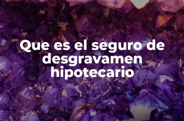 Que es el Seguro de Desgravamen Hipotecario