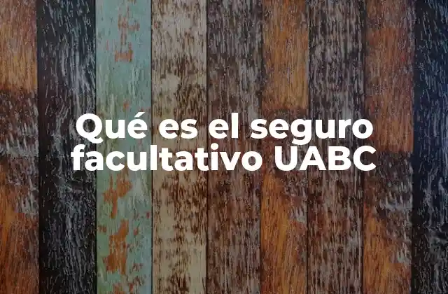 Qué es el Seguro Facultativo Uabc