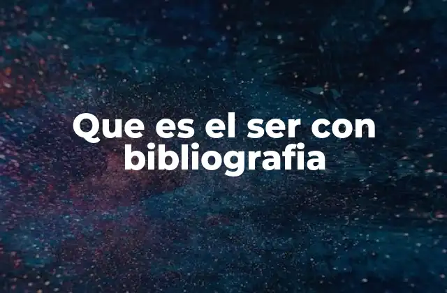 Que es el Ser con Bibliografia 2 El ser como base de la realidad filosófica