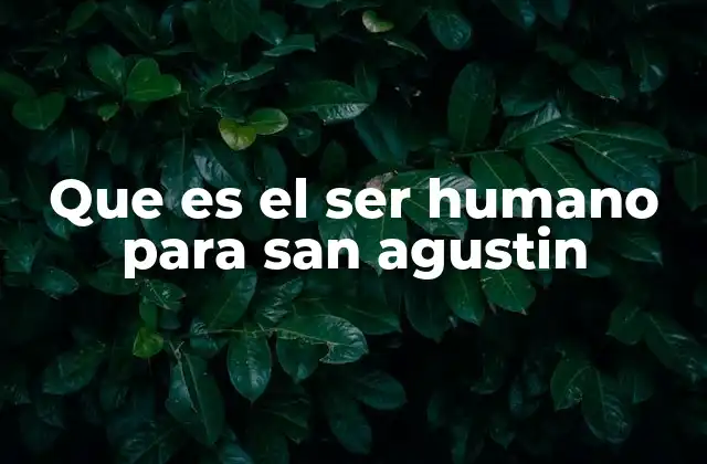 El ser humano entre cuerpo y alma según San Agustín