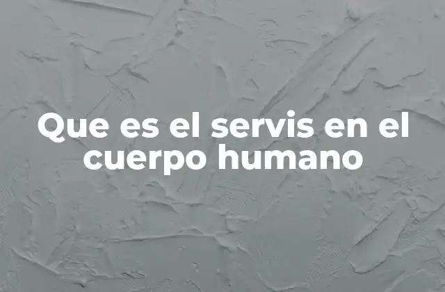 Que es el Servis en el Cuerpo Humano
