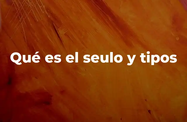 Qué es el Seulo y Tipos