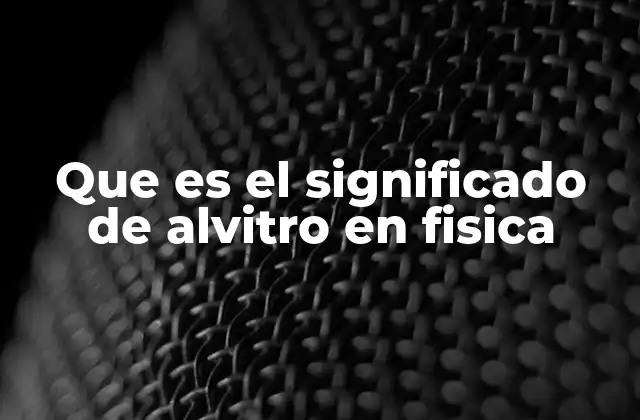 Explorando conceptos similares a alvitro en física