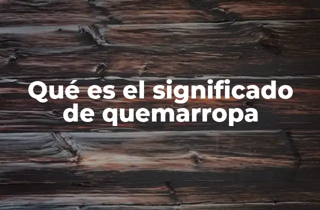 El origen y evolución del estilo quemarropa