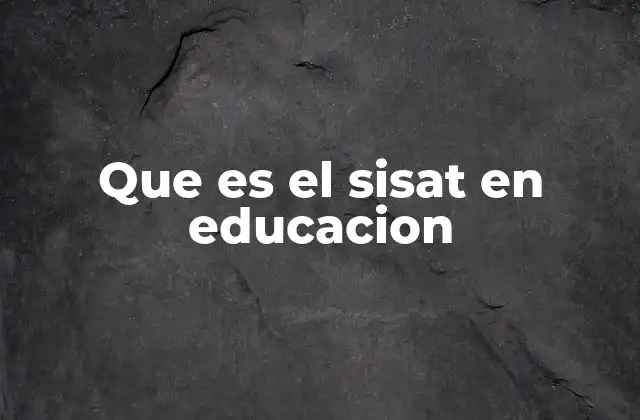 El rol del SISAT en la gestión educativa
