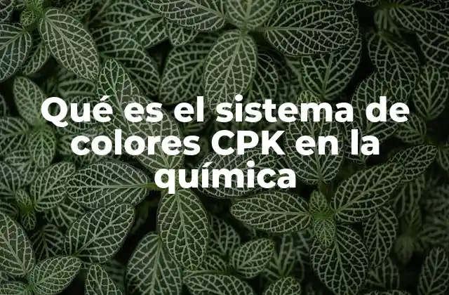 Qué es el Sistema de Colores Cpk en la Química