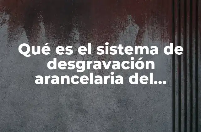Qué es el Sistema de Desgravación Arancelaria Del Telcuem