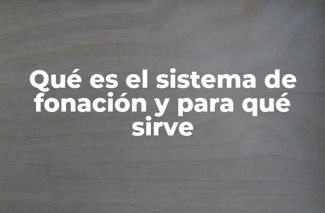 Qué es el Sistema de Fonación y para Qué Sirve
