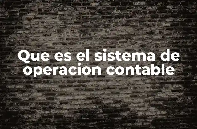 Que es el Sistema de Operacion Contable 2 La importancia del sistema contable en la gestión empresarial