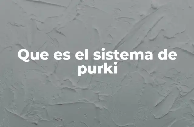 Que es el Sistema de Purki