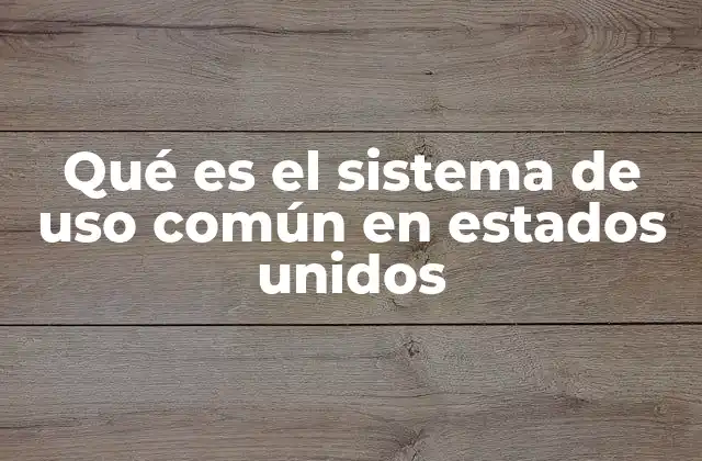 Qué es el Sistema de Uso Común en Estados Unidos 2 La base histórica y jurídica del sistema de uso común