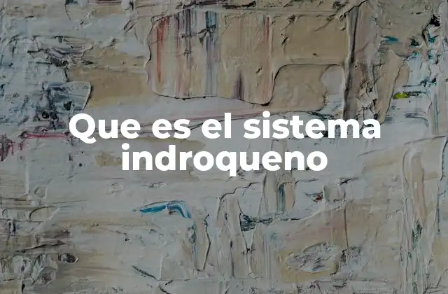 Que es el Sistema Indroqueno