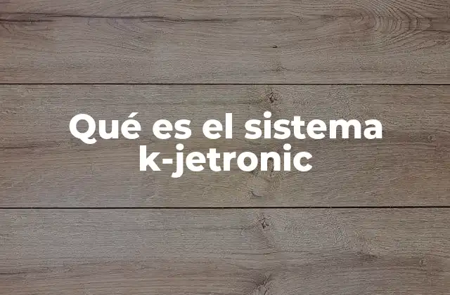 El funcionamiento del sistema de inyección K-Jetronic