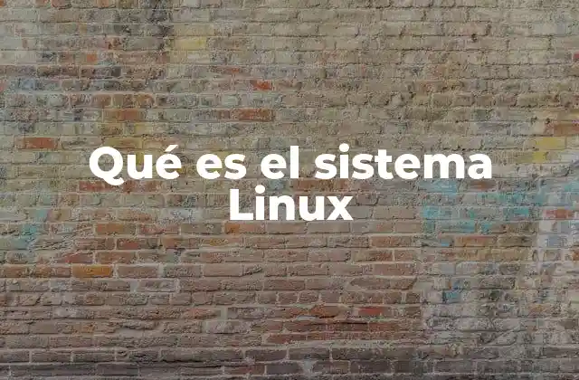 Qué es el Sistema Linux