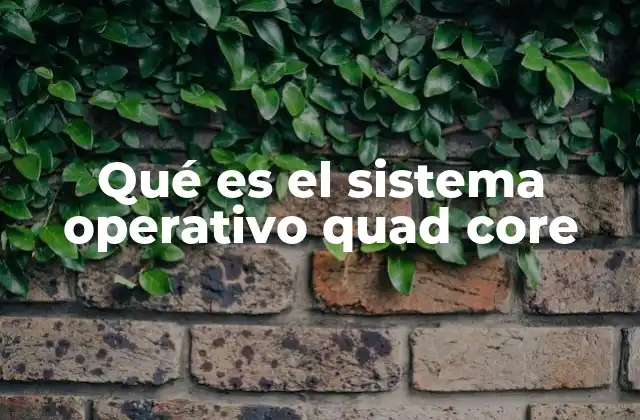 Qué es el Sistema Operativo Quad Core 2 La relación entre los procesadores multi-núcleo y el sistema operativo