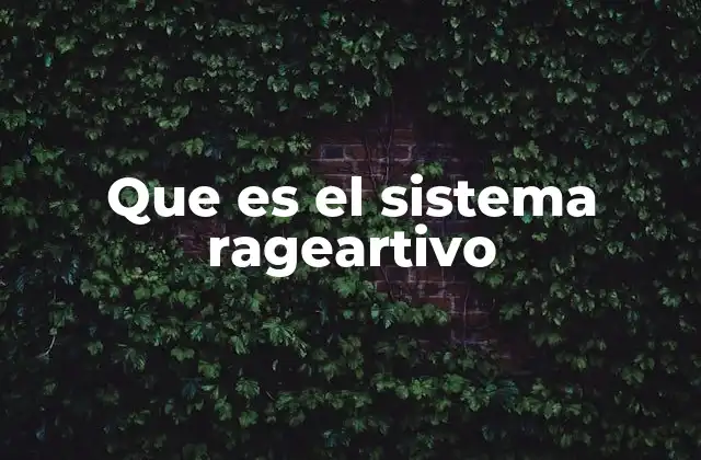 Que es el Sistema Rageartivo