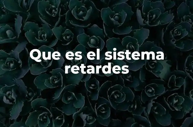 Que es el Sistema Retardes