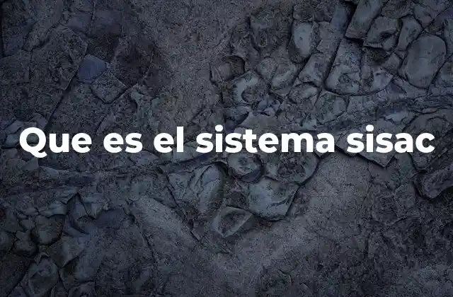 Que es el Sistema Sisac