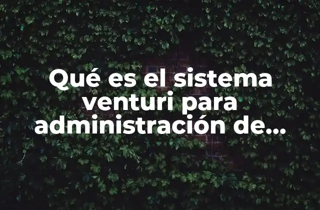 Qué es el Sistema Venturi para Administración de Oxígeno