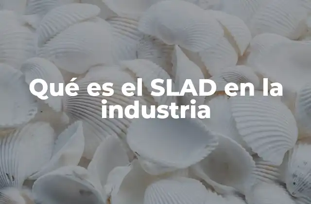 Qué es el Slad en la Industria