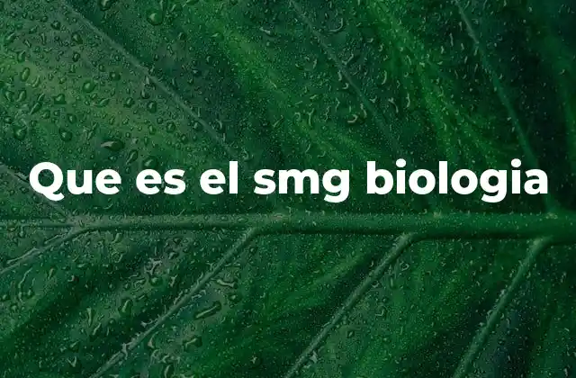 Que es el Smg Biologia