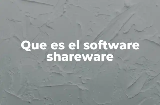 Que es el Software Shareware