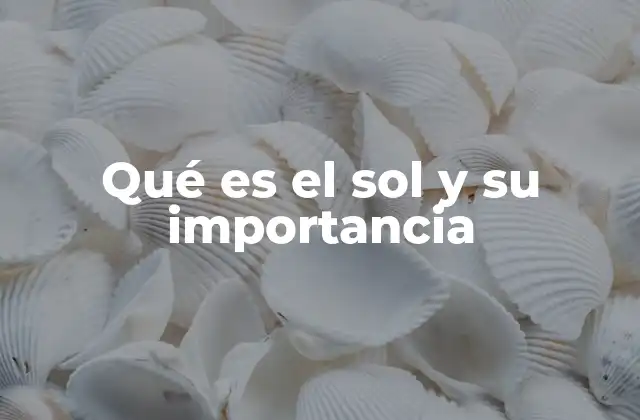 Qué es el Sol y Su Importancia