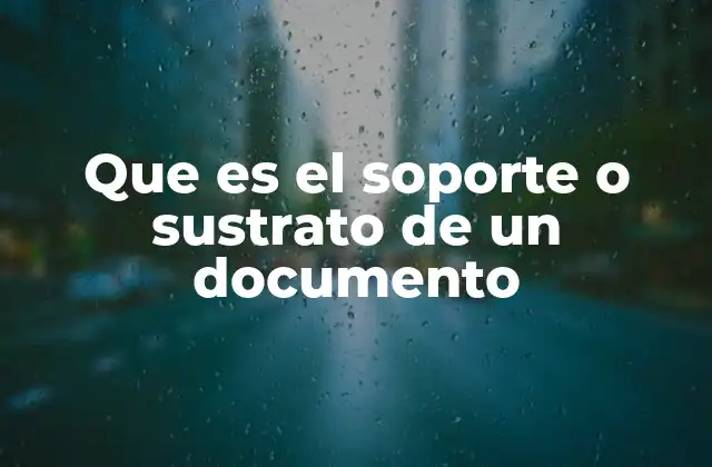 Que es el Soporte o Sustrato de un Documento 2 La evolución del soporte de los documentos a lo largo de la historia