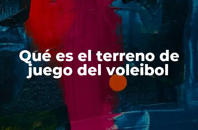 Qué es el Terreno de Juego Del Voleibol