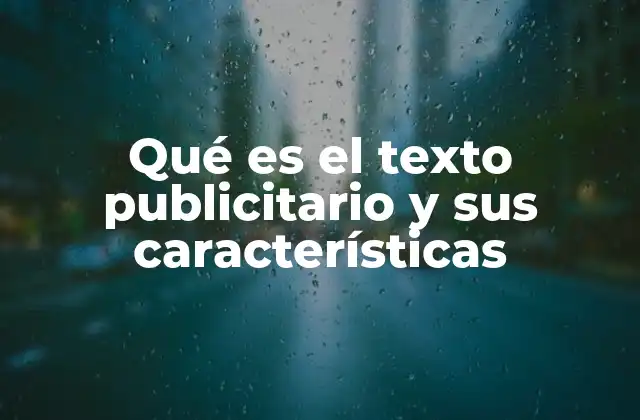 Qué es el Texto Publicitario y Sus Características
