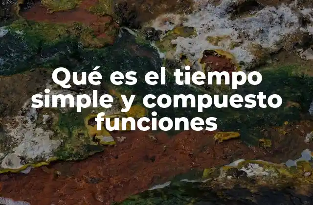Qué es el Tiempo Simple y Compuesto Funciones