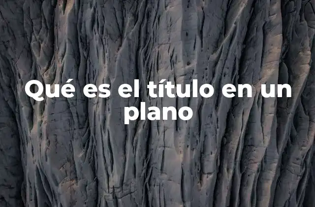 La importancia del título en la representación cartográfica