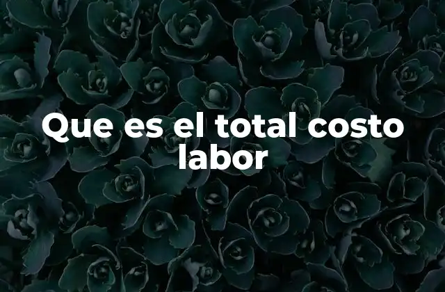 Que es el Total Costo Labor 2 Factores que influyen en el cálculo del costo labor