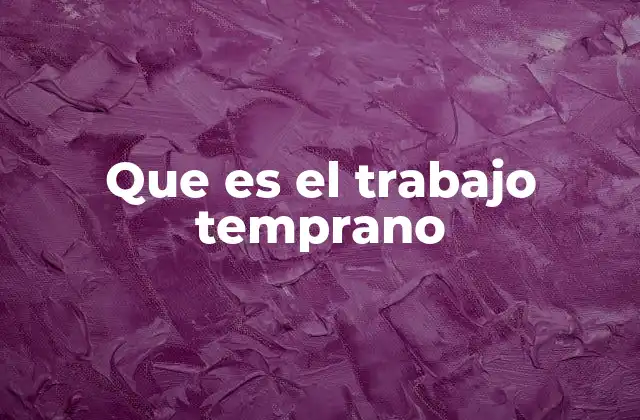 El impacto del trabajo en menores en la sociedad