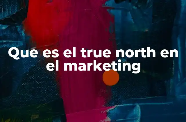 Que es el True North en el Marketing