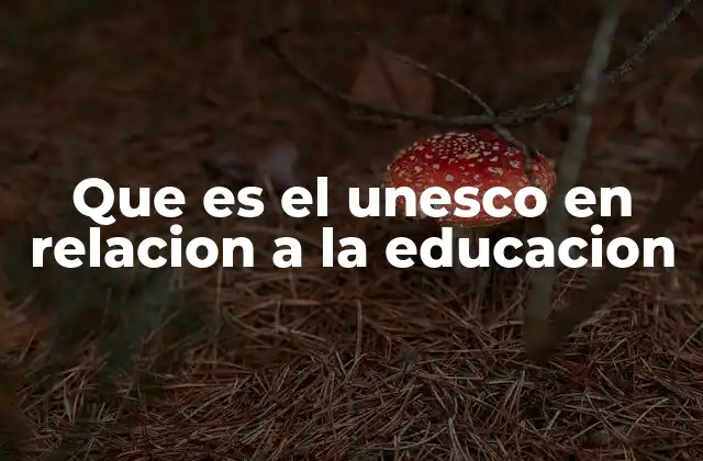 Que es el Unesco en Relacion a la Educacion 2 El papel del UNESCO en la promoción del aprendizaje inclusivo