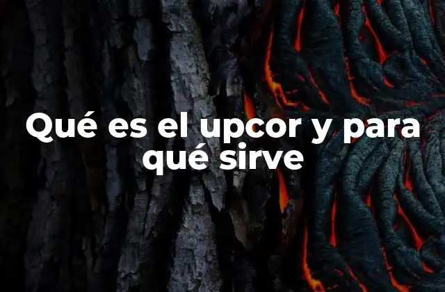 Qué es el Upcor y para Qué Sirve