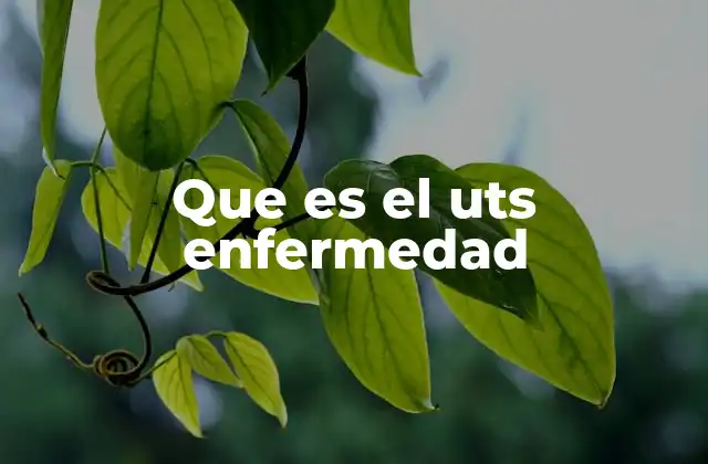 Que es el Uts Enfermedad