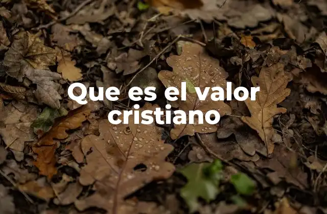 Los fundamentos espirituales de los valores cristianos