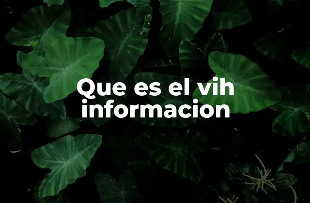 El impacto del VIH en la salud global