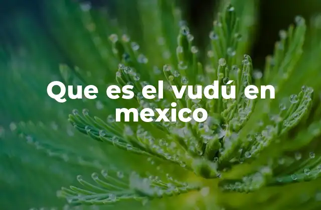 Que es el Vudú en Mexico