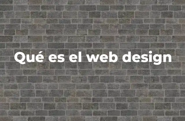 Qué es el Web Design